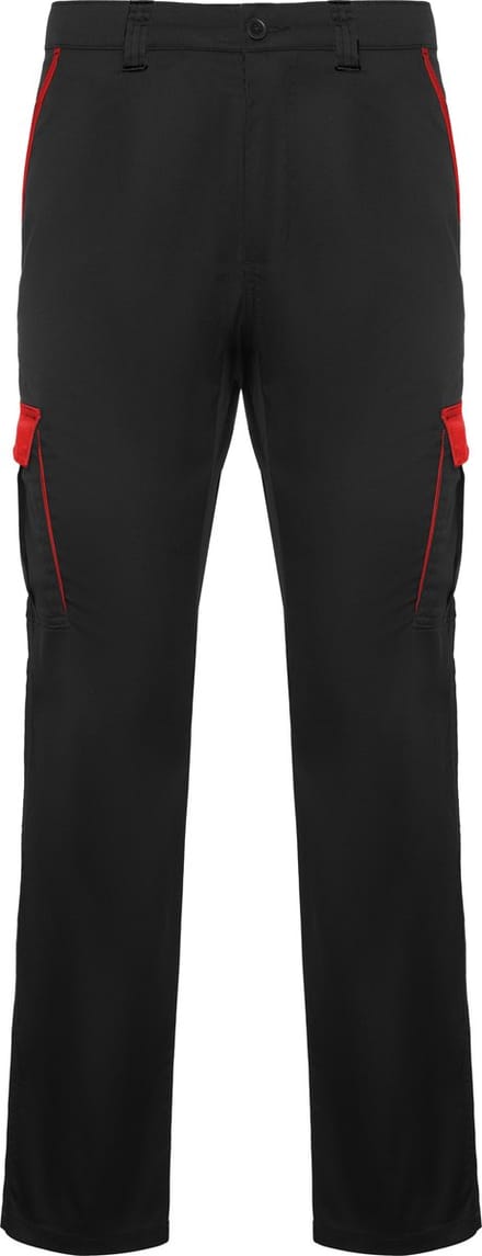 Werkbroek Trooper Zwart / Rood merk Roly maat 54