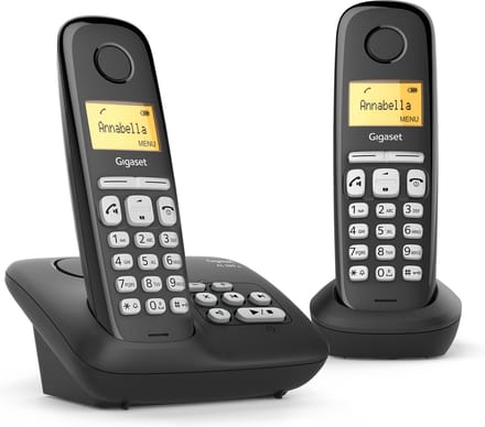 Gigaset AL220A Duo v2 - Duo DECT telefoon met antwoordapparaat - Zwart
