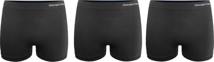 Gianvaglia - Boxershorts - Dames - Naadloos - microfiber en elastisch - set van 3 stuks zwart - S/L