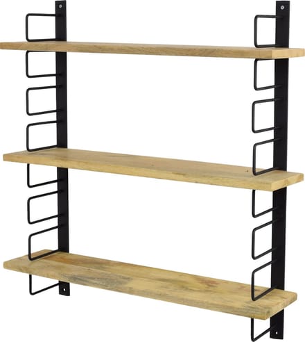 LOFT42 Wandrek - Mangohout – Metaal - 64x13x74