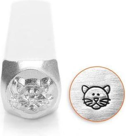 Slagstempel Poezenkop | Hoogte 6mm