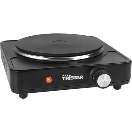 Tristar KP-6151KL Kookplaat 1500W - Ø18,5 cm - Zwart