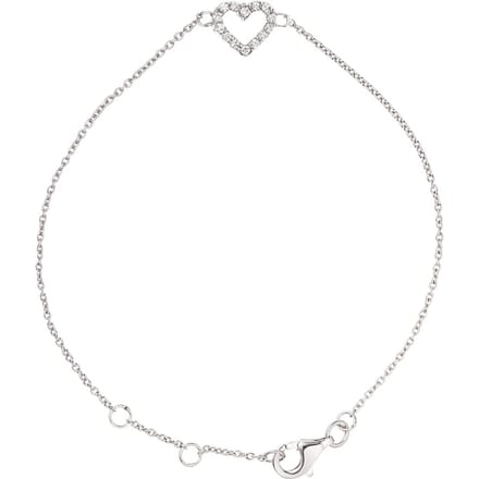 Hart armband zirkoniumoxides sieraden zilver 925 verstelbaar