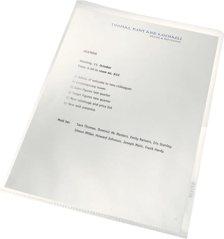 Insteekmap L-model Leitz Re:cycle A4 PVC 0.15mm transparant - 5 stuks