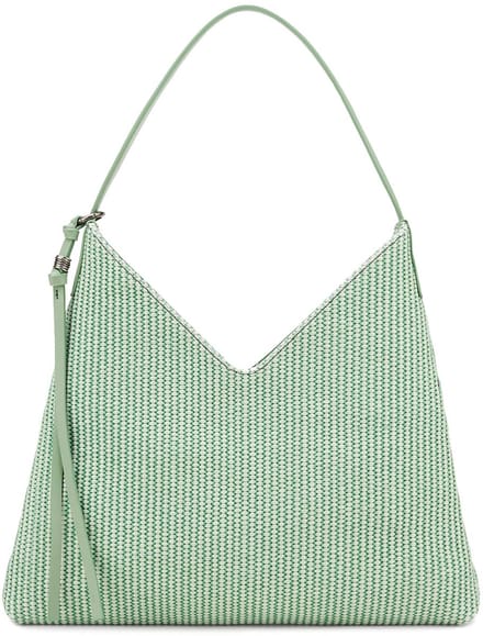 FREDsBRUDER Schoudertas City - Beach - Repeat Triangle Hobo Bag Sage Mintgroen
