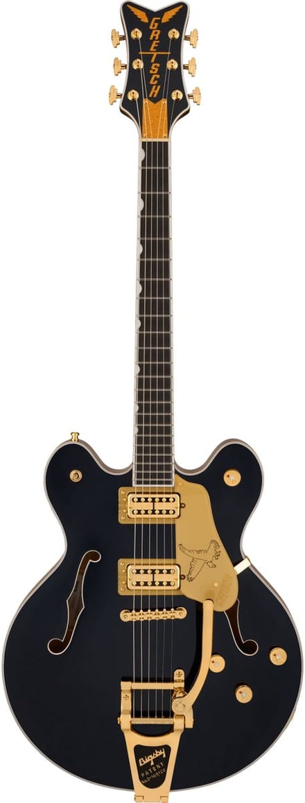Gretsch LTD Falcon Center Block Double-Cut String-Thru Bigsby Midnight Sapphire - Semi-akoestische Custom gitaar