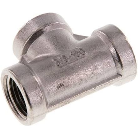 3/8'' NPT RVS T-stuk 16 Bar