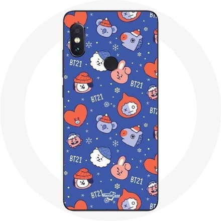 Coque pour Xiaomi Redmi Note 5 AI Dual Camera BTS Bangtan Sonyeondan BT21 Noël 2023