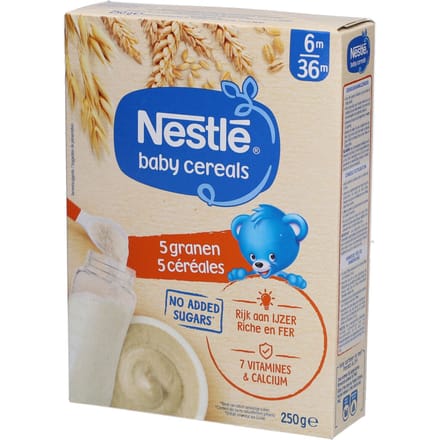 Nestlé Baby Cereals 5 Granen Baby 6+ 250g
