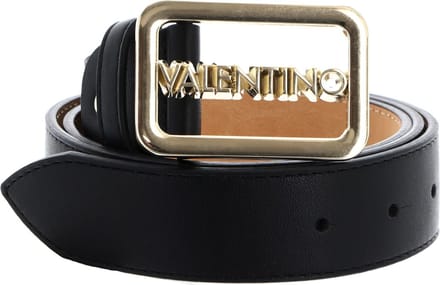 VALENTINO Riem Around Plaque Buckle Belt W75 Nero / Oro Zwart