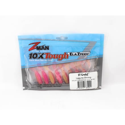 Zman Zacht Kunstaas ST GrubZ 2,5 Inch 8/Pack Laguna Garnalen (5240)
