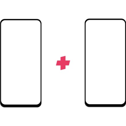 DuoPack: Huawei P40 Lite screenprotector gehard glas Edge to Edge