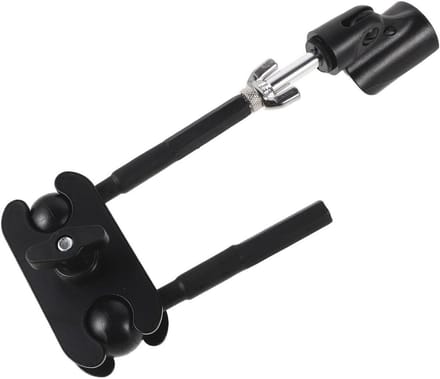 Microfoonhouder Clip - Klem Statief - Muziekstudio Opnames - Verstelbaar Kogelgewricht - 28 x 15 x 4 cm - Zwart