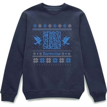 Harry Potter Ravenclaw Christmas Christmas Jumper - Navy - L