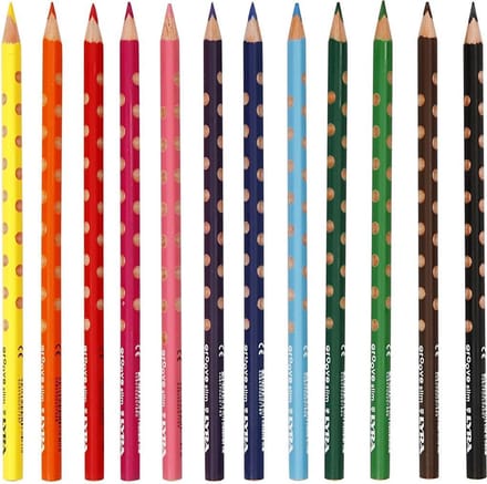 Lyra Kleurpotloden Dunne Groove 12 Stuks Multicolor