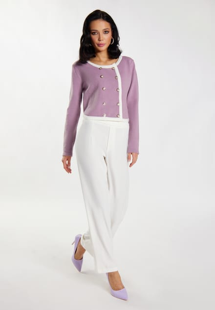 Faina Vest Dames Mauve