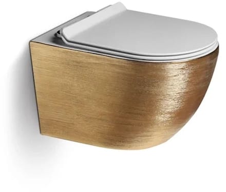 DutchLine - Hangtoilet - Geborsteld Goud - Luccio Rimless