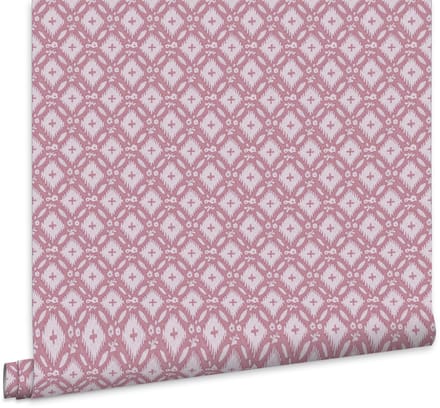 Laura Ashley Whitebrook Behang - Ruit - 10mx52cm - Roze