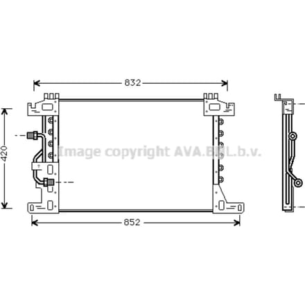 Condensator, airconditioning HIGHWAY AUTOMOTIVE MEA5144 AVA