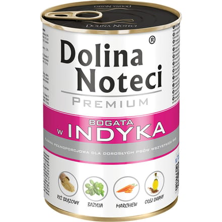 24x400g Dolina Noteci Premium Kalkoen hondenvoer nat