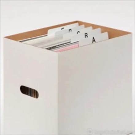 Stevige Opbergdozen voor 12 Inch LP Vinyl Records - 5 Stuks Wit