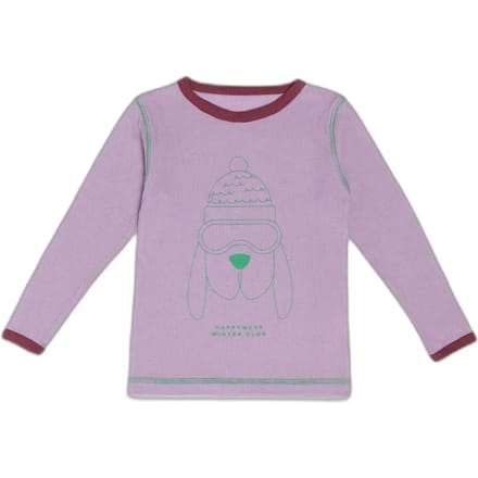Thermoactieve T-shirt van wol met lange mouwen kind Happymess