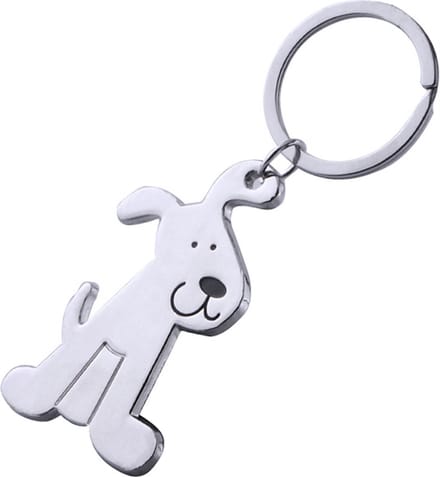 New Age Devi - Sleutelhanger-Hond - Zilverkleurig