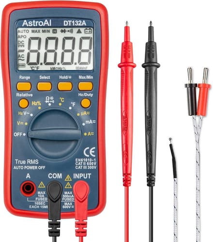 Geavanceerde Digitale Multimeter voor AC/DC Spanningen, Stroom, Weerstand en Temperatuur