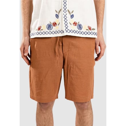 Anerkjendt Aklt James Cot/Linen Ela Korte Broek bruin