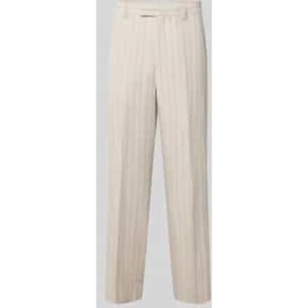 relaxed fit pantalon van linnen-katoenmix model 'LADATTI'