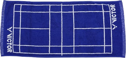 VICTOR sporthanddoek 35x75cm – blauw / wit