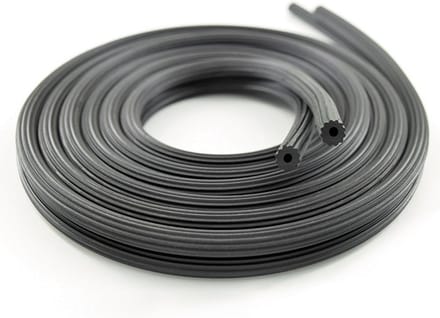 30 Meter Rubberen Strip 4,0 mm voor Bevestiging Vliegengaas en Insectenhorren