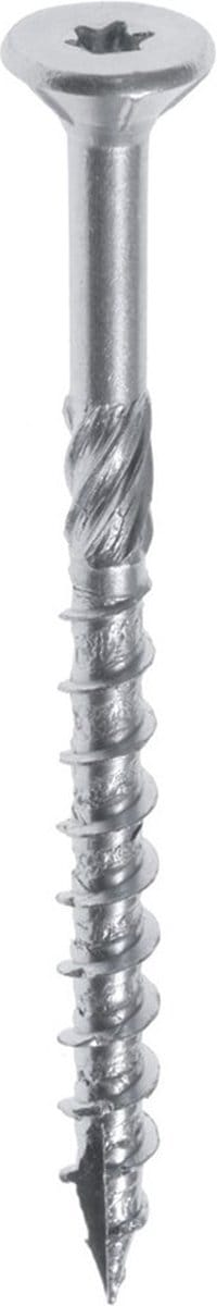 WOODIES® Ultimate Platverzonkenkopschroef Torx RVS 6x140 Deeldraad VE=100 - 61860701