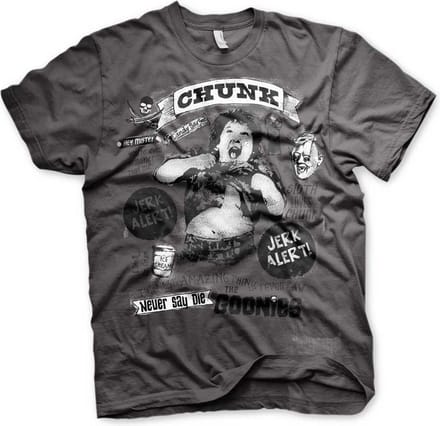 The Goonies Heren Tshirt -M- Chunk Jerk Alert Grijs