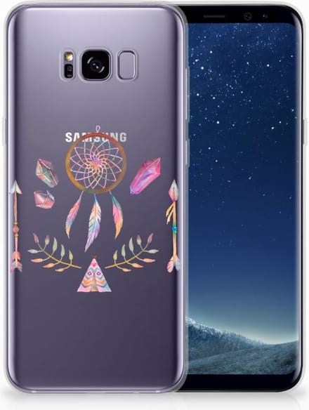 Samsung Galaxy S8 Plus Telefoonhoesje met Naam Boho Dreamcatcher