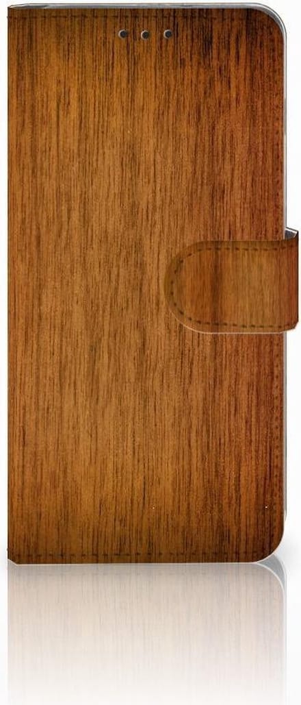 Samsung Galaxy S10 Plus Book Style Case Donker Hout