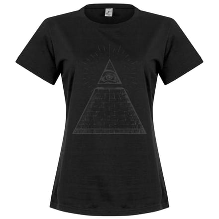 All Seeing Eye Dames T-Shirt - Zwart - L