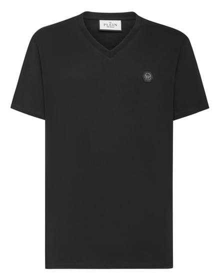 T-Shirt V-Hals Gothic Plein