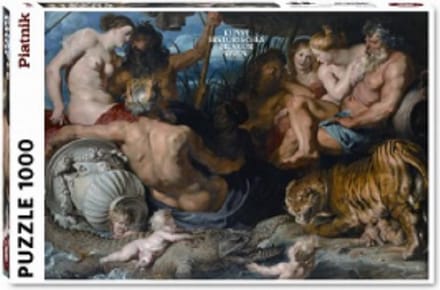Peter Paul Rubens - De vier continenten   (1000 stukjes, kunst puzzel)