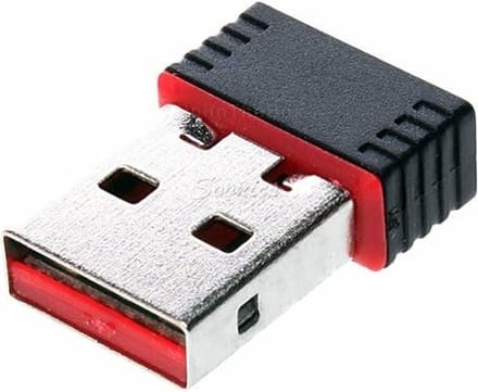 Peachy WiFi Dongle stick USB netwerk adapter wireless draadloos 802.11n - Zwart