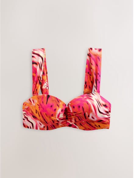 Next - Dames - Bandeau-bikinitop met beugel - Roze