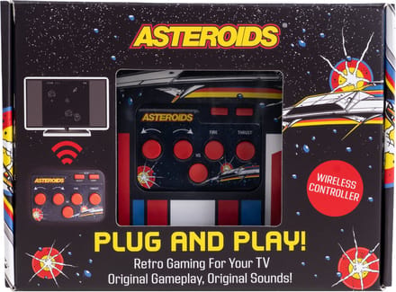 Asteroids - TV plug & play - wireless controller - retro gaming