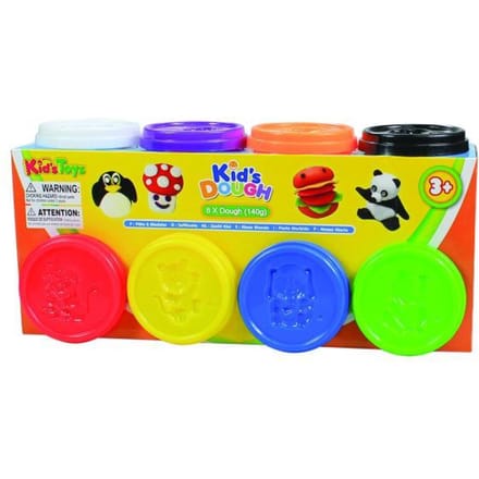 Kid'Sdough 's Dough 8 potjes 140gr kneeddeeg Klei