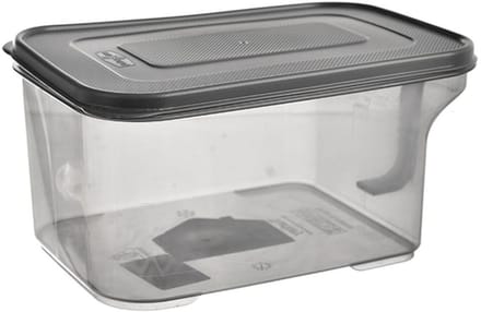ORION - Pojemnik op voorraad GREY - 3,25L - Handvat - Transparant