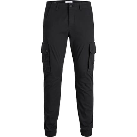 Jack & Jones - Heren Broek Paul Warner Cargo - Zwart - Maat 29/32