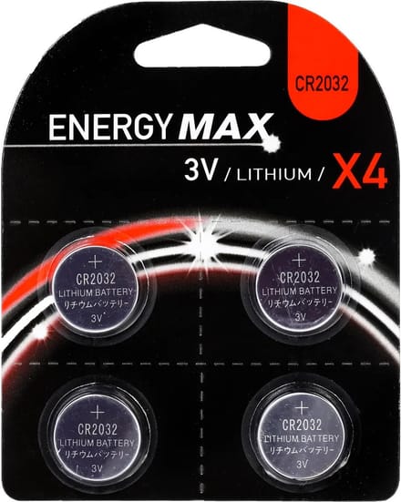 Knoopbatterijen - SET VAN 4 CR2032 KNOOPBATTERIJEN - 3 volt