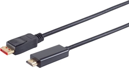 DisplayPort naar HDMI kabel - DP 1.4 / HDMI 2.0 (4K 60Hz + HDR) / zwart - 2 meter