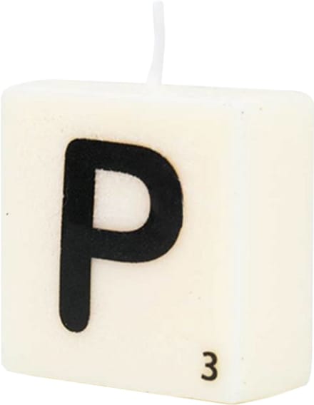 Letter Kaarsje - P
