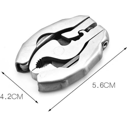 Pince Multifonction Outdoor Pince Pliante Mini Acier Inoxydable Pliante Tournevis Portables Outils de Camping Accessoires de Randonnée white