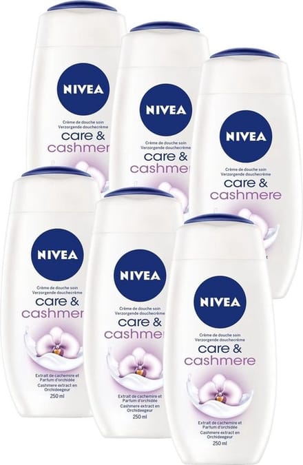 Nivea Douchegel - Cashmere & Cotton Seed Oil - 6 x 250 ml